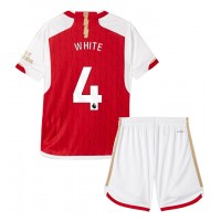 Arsenal Ben White #4 Hjemme Trøje Børn 2023-24 Kortærmet (+ Korte bukser)